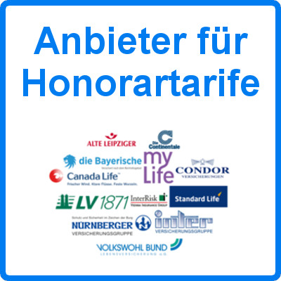 Anbieter Honorartarife