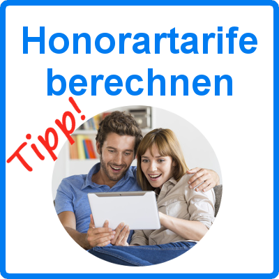 Rechner Honorartarife